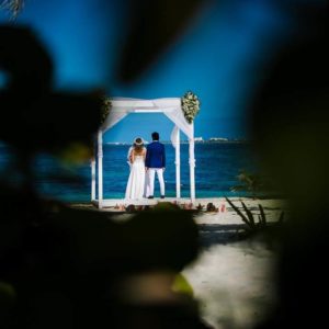 wedding ceremony photos in beloved playa mujeres