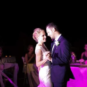 wedding photography bride and groom dance in excellence el carmen