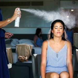 wedding photography bride getting ready in hotel