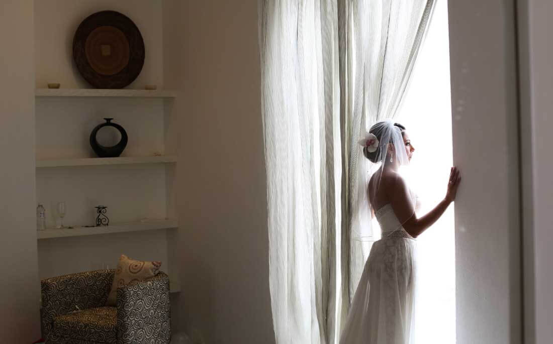 wedding photography bride in beloved hotel mexico