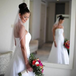 wedding photography bride with dress