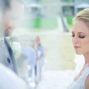 wedding photography ceremony in hotel excellence el carmen