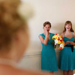 wedding photography getting ready bride and maids